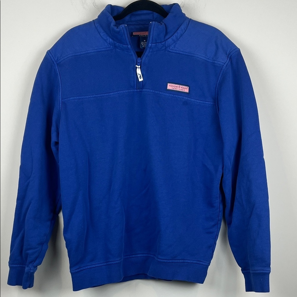 Vineyard Vines Men's Medium Royal Blue Zip-Up Pullover Quarter Zip